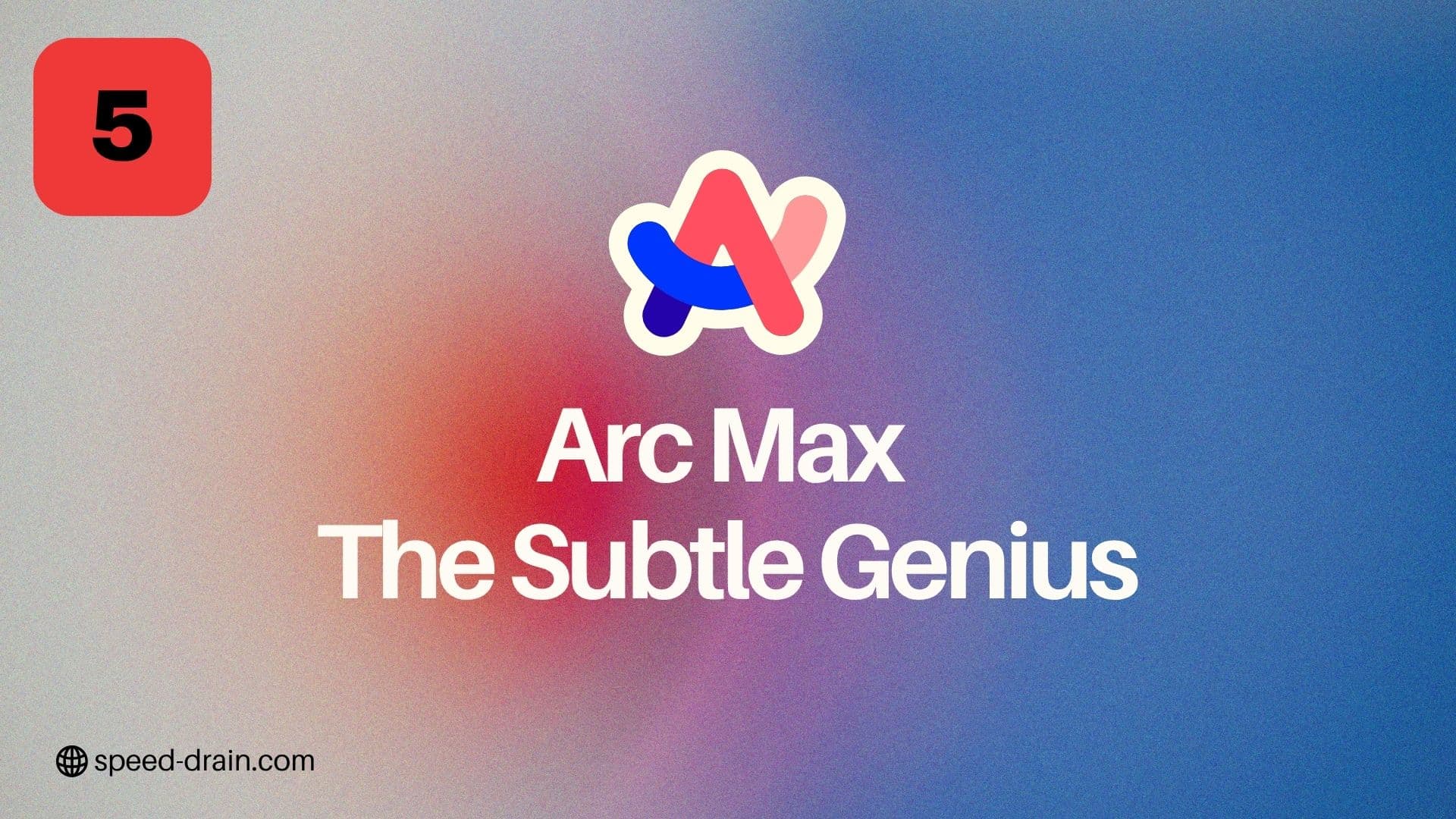 Arc Max browser interface with AI-powered features and minimalist design