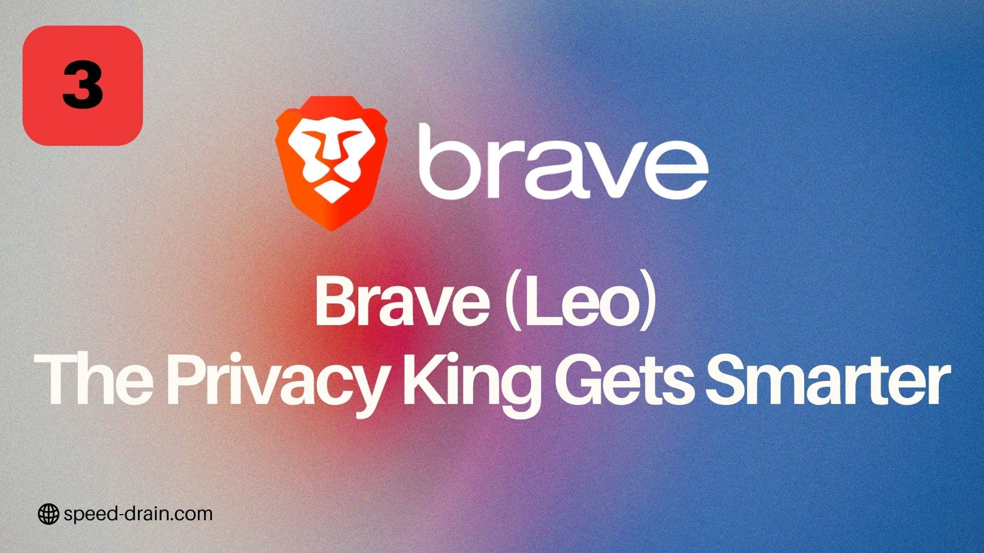 Brave browser with Leo AI assistant sidebar and privacy-focused features