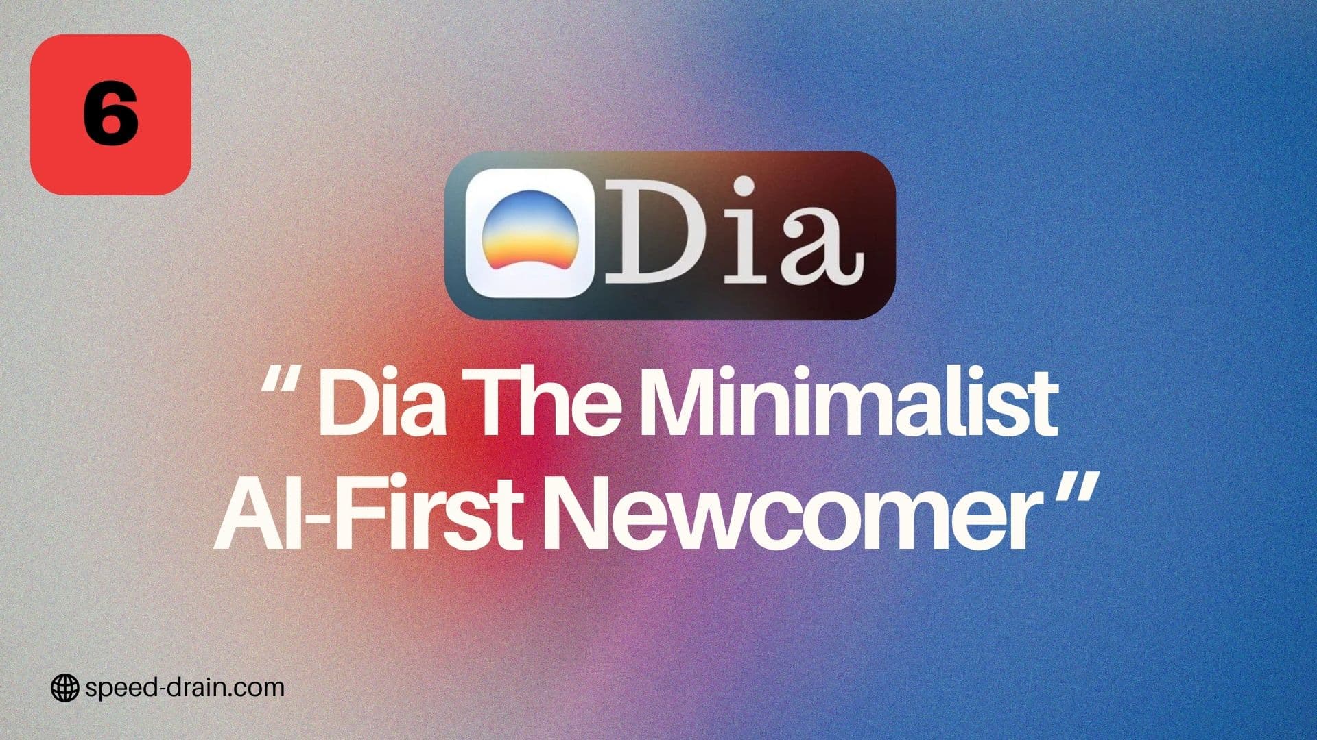 Dia browser interface with AI Skills system and minimalist design