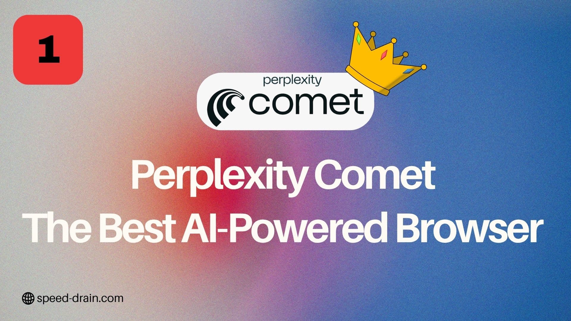 Perplexity Comet browser interface with AI-powered features and minimalist design