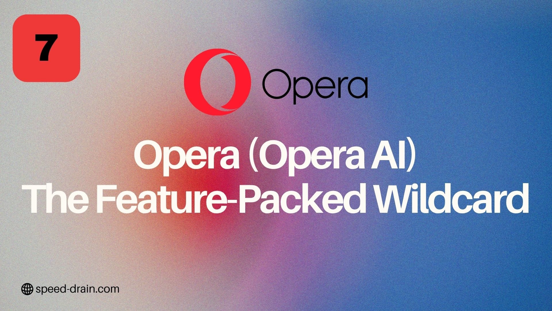 Opera browser with Opera AI sidebar and AI-powered features
